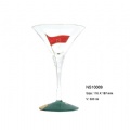 cocktail glass with painting