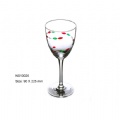 hand-made white wine glass