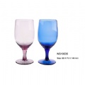 colored brandy glass