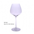 Crystal wine glass