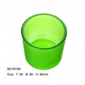 colored glass candle holder