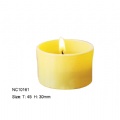 colored glass candle holder