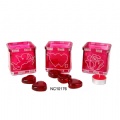 colored glass candle holder