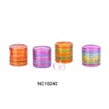 colored glass candle holder