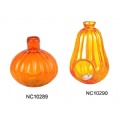 colored glass candle holder