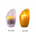 colored glass candle holder