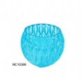 colored glass candle holder