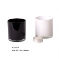 colored glass candle holder