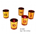 electroplate glass candle holder