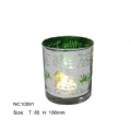 electroplate glass candle holder