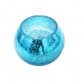 electroplate glass candle holder