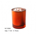 electroplate glass candle holder