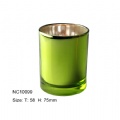 electroplate glass candle holder