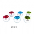 electroplate glass candle holder