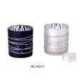 electroplate glass candle holder