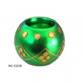 electroplate glass candle holder