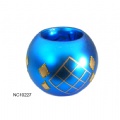 electroplate glass candle holder