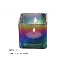 electroplate glass candle holder