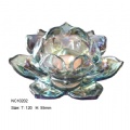 electroplate glass candle holder