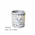 mosaic glass candle holder