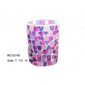 mosaic glass candle holder