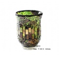 mosaic glass candle holder
