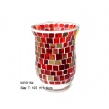 mosaic glass candle holder