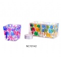 mosaic glass candle holder