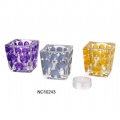 mosaic glass candle holder