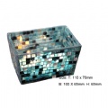 mosaic glass candle holder