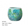 mosaic glass candle holder
