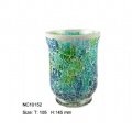 mosaic glass candle holder