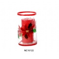 hand painting glass candle holder