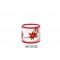 hand painting glass candle holder