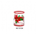 hand painting glass candle holder