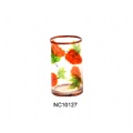 hand painting glass candle holder