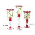 hand painting glass candle holder