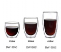 high borosilicate double wall glass