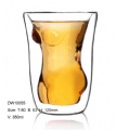high borosilicate double wall glass