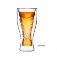 high borosilicate double wall glass