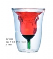 high borosilicate double wall glass