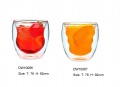 high borosilicate double wall glass