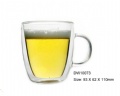 high borosilicate double wall glass