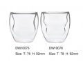 high borosilicate double wall glass