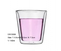 high borosilicate double wall glass