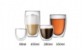 high borosilicate double wall glass