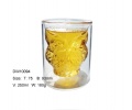 high borosilicate double wall glass