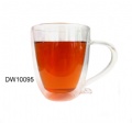 high borosilicate double wall glass