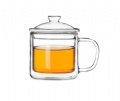 high borosilicate double wall glass